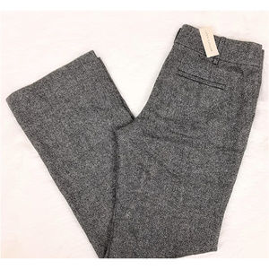Ann Taylor 8 Black Tweed Curvy Fit Trousers NWT